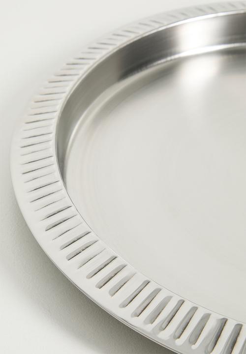 Excellent Houseware - Lark stainless steel drinks tray - silver