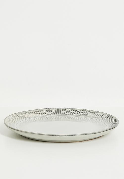 Excellent Houseware - Shift reactive dinner plate set of 4 - Grey