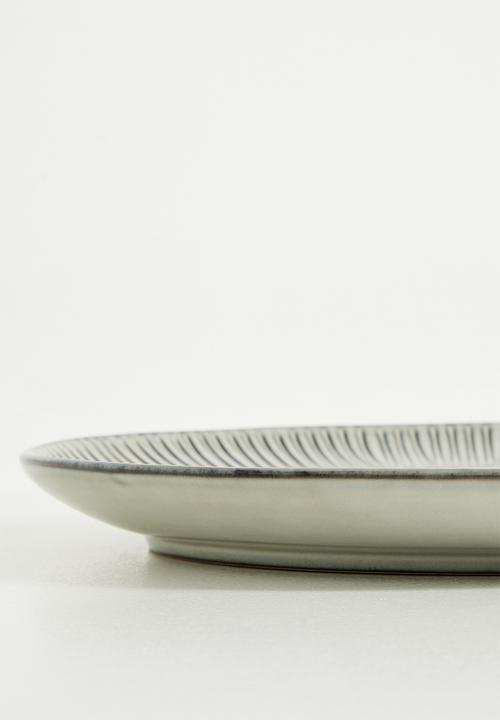 Excellent Houseware - Shift reactive dinner plate set of 4 - Grey