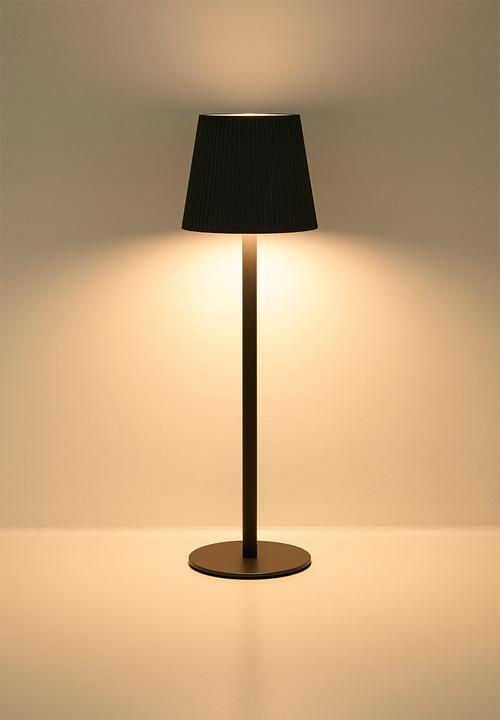 H&S - Lit rechargeable table lamp - Black