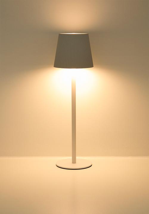 H&S - Lit rechargeable table lamp - White