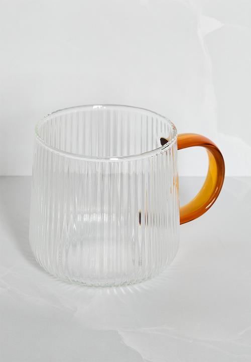Excellent Houseware - Amber handle mug - Clear