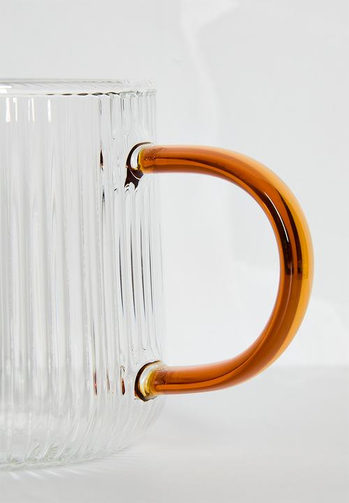 Excellent Houseware - Amber handle mug - Clear