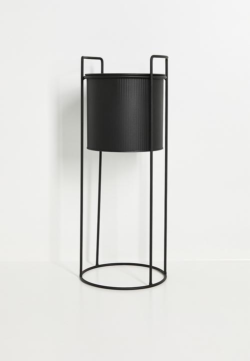 H&S - Rivo planter set of 2 - Black