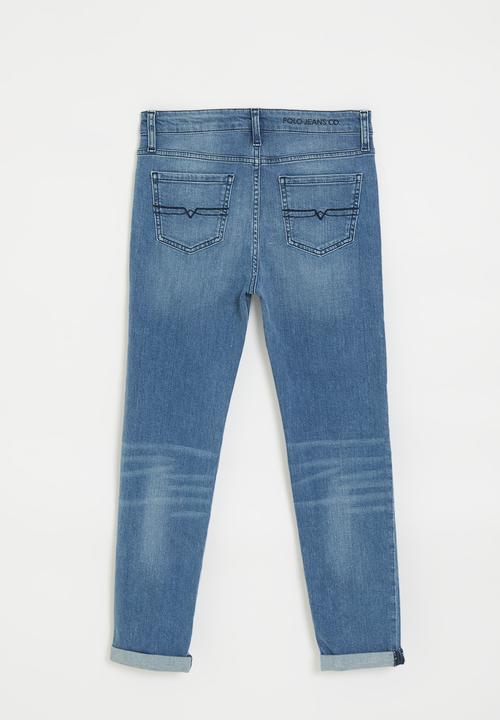 POLO - Boys tom slim fit jean - light wash