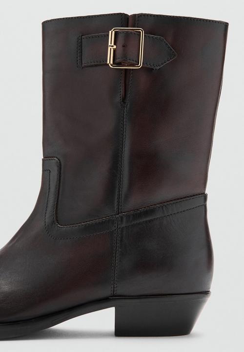 MANGO - Marty ankle boot - dark brown