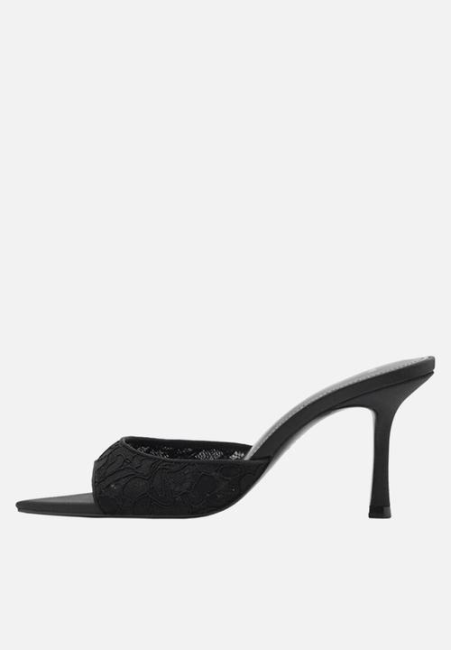 MANGO - Pepye mule - black