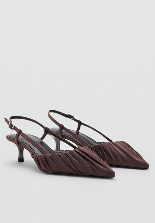 MANGO - Dobla slingback - dark brown