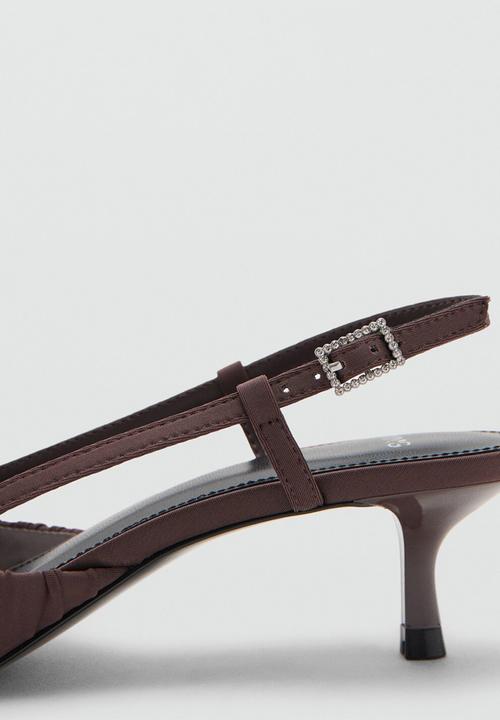 MANGO - Dobla slingback - dark brown