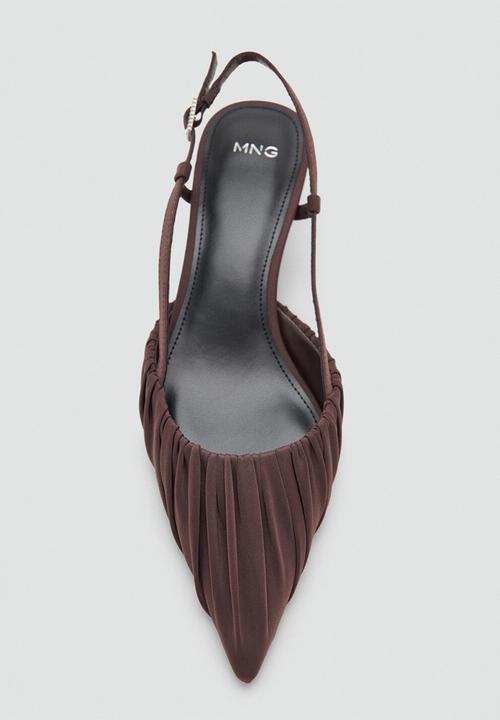 MANGO - Dobla slingback - dark brown