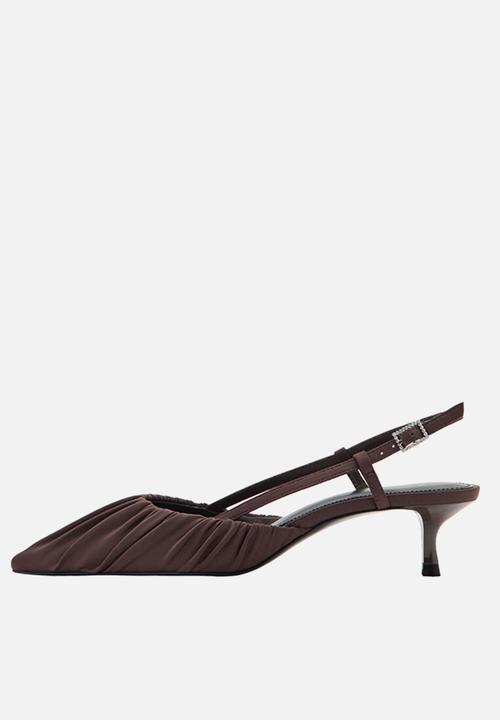 MANGO - Dobla slingback - dark brown