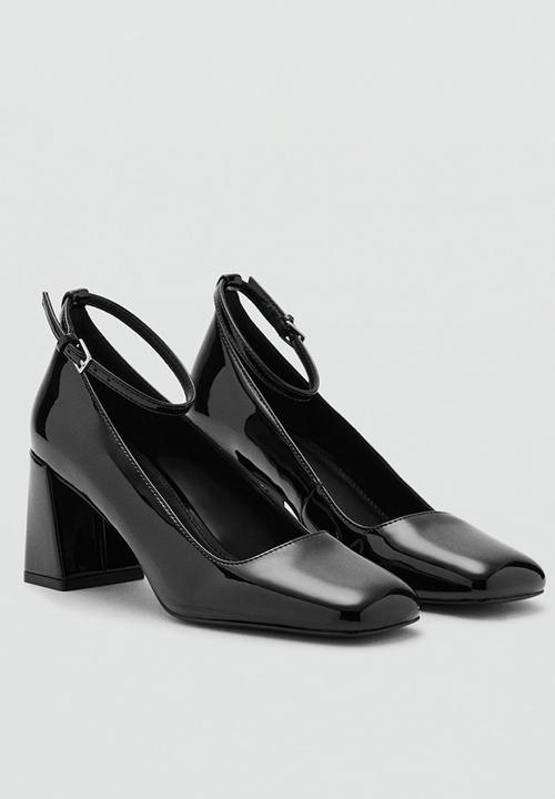 MANGO - Nito ankle strap - black