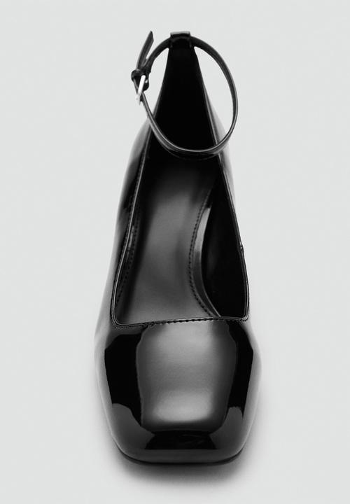 MANGO - Nito ankle strap - black