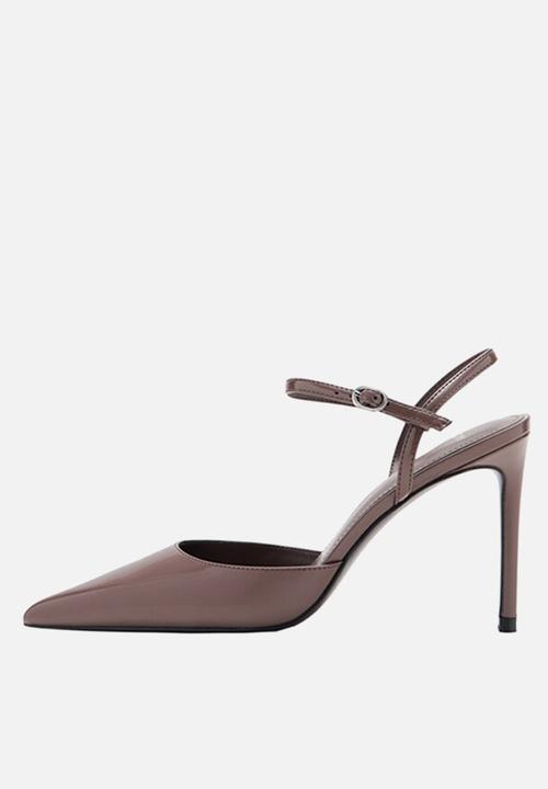 MANGO - Glitty ankle strap - light brown