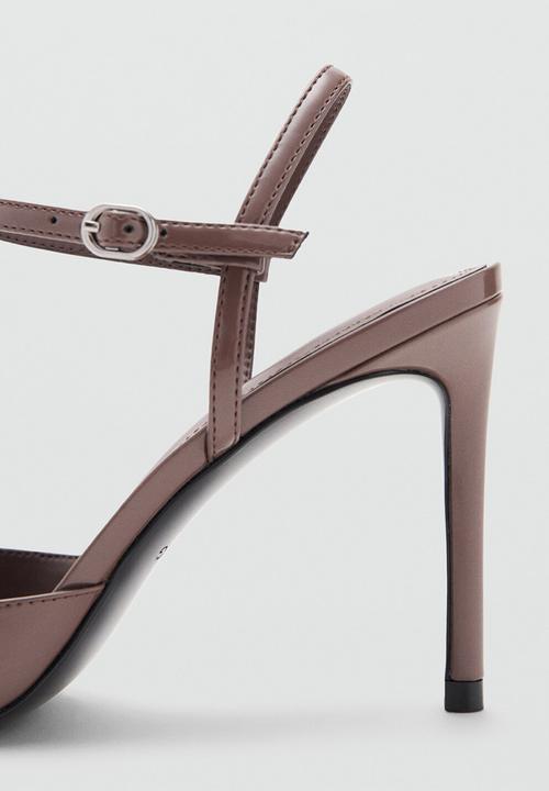 MANGO - Glitty ankle strap - light brown