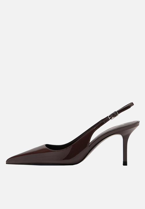 MANGO - Sol slingback - dark brown