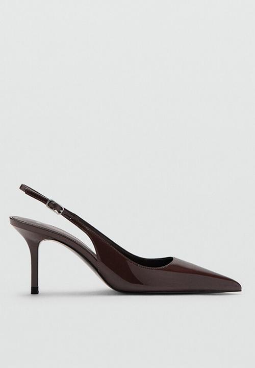 MANGO - Sol slingback - dark brown