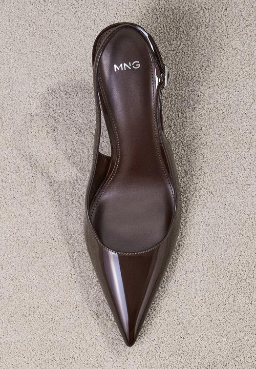 MANGO - Sol slingback - dark brown