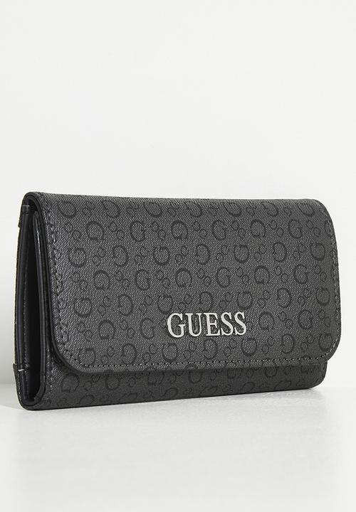 GUESS - Abbas slim clutch purse - grey