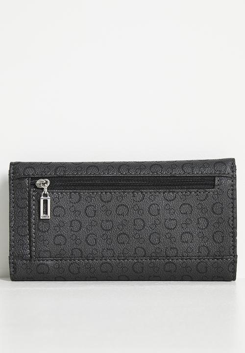 GUESS - Abbas slim clutch purse - grey