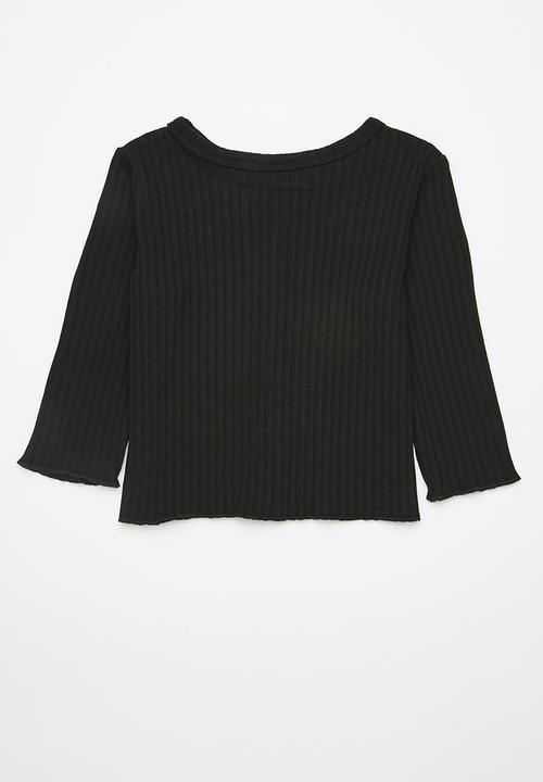 Pop Candy - Cardigan-style top - black
