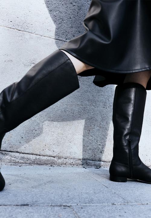 MANGO - Raqui riding boot - black