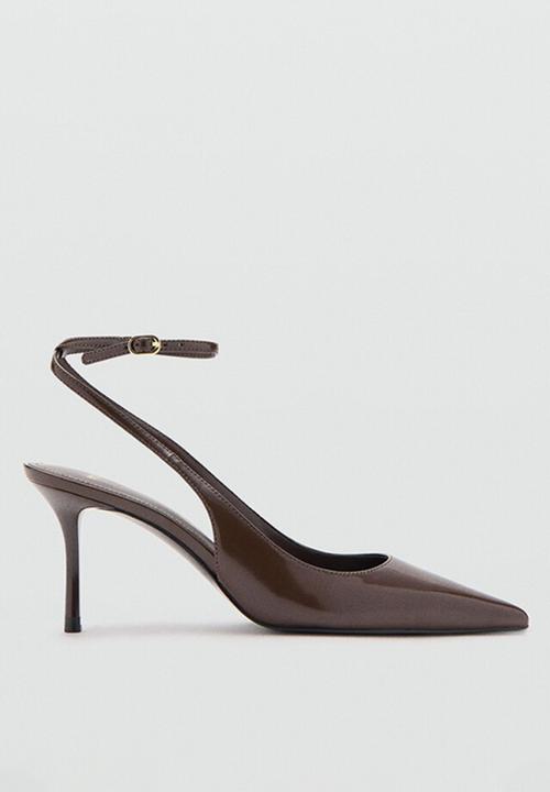 MANGO - Neko ankle strap - dark brown