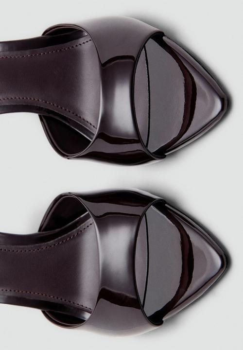 MANGO - Pepygr mule heel - dark red