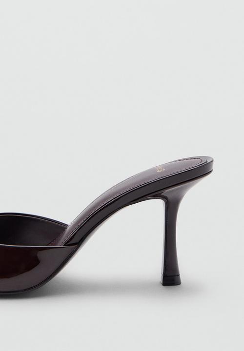 MANGO - Pepygr mule heel - dark red