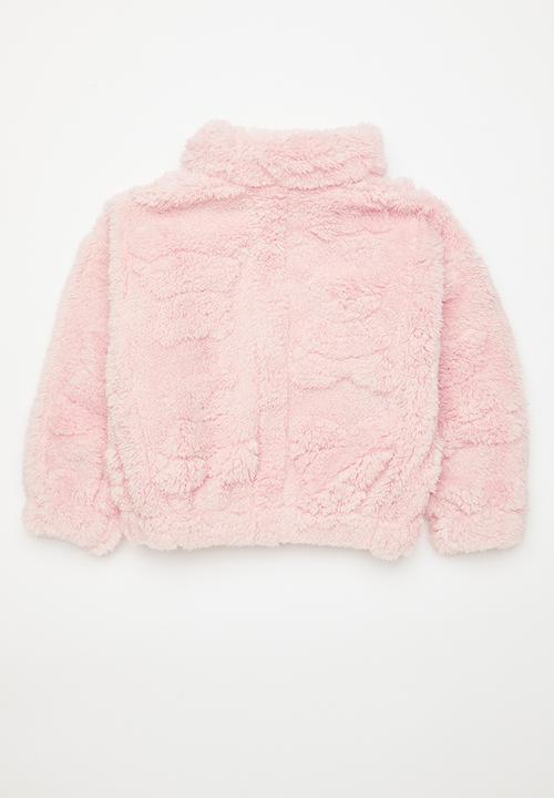 Pop Candy - Teddy fleece jacket - light pink