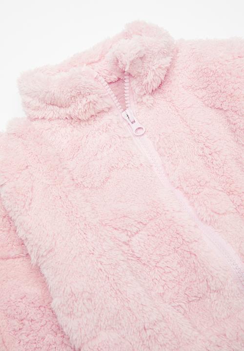 Pop Candy - Teddy fleece jacket - light pink