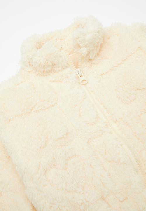Pop Candy - Teddy fleece jacket - cream