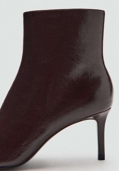 MANGO - Valle ankle boot - dark red