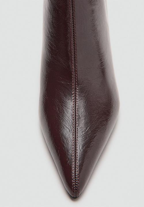 MANGO - Valle ankle boot - dark red