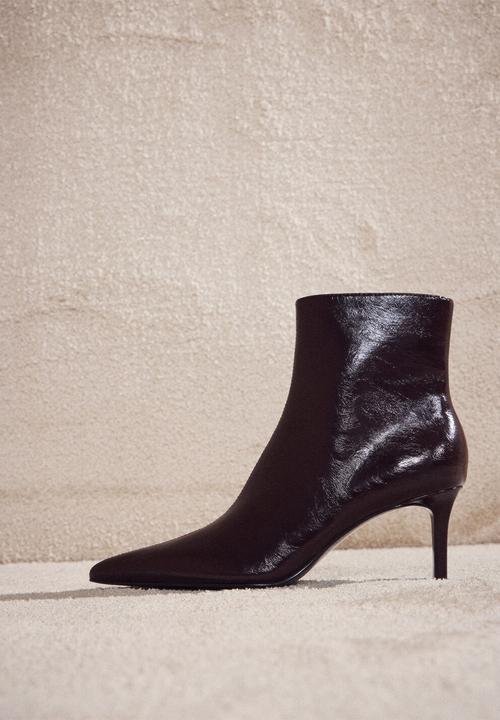 MANGO - Valle ankle boot - dark red