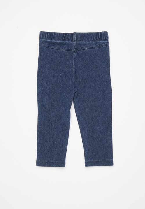 Pop Candy - Skinny jeans with mock pockets - dark blue