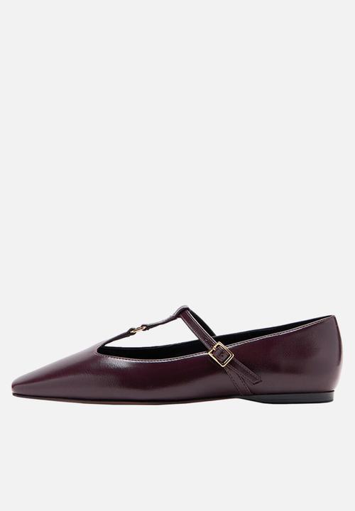 MANGO - Loto mary jane pump - dark red