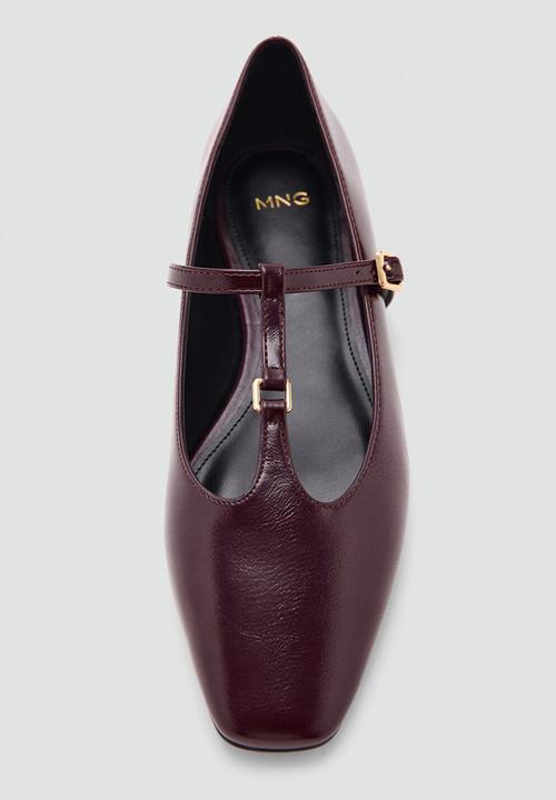MANGO - Loto mary jane pump - dark red