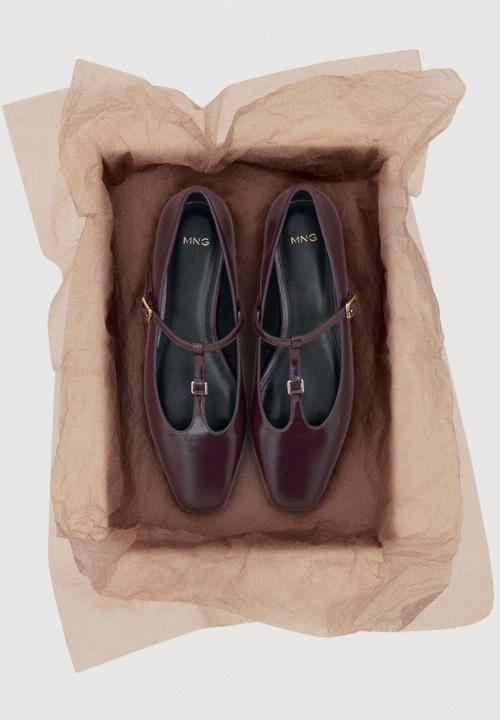 MANGO - Loto mary jane pump - dark red
