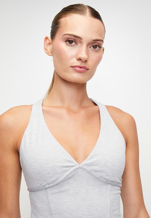 Cotton On - Ultra Soft Contour Tank - Light Grey Marle