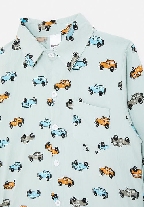 Pop Candy - Off-roader aop shirt - calm green