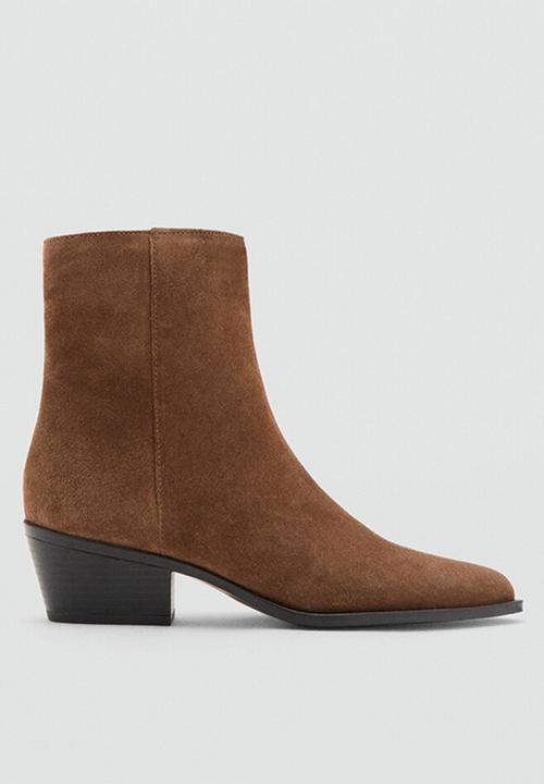 MANGO - Wagon ankle boot - medium brown