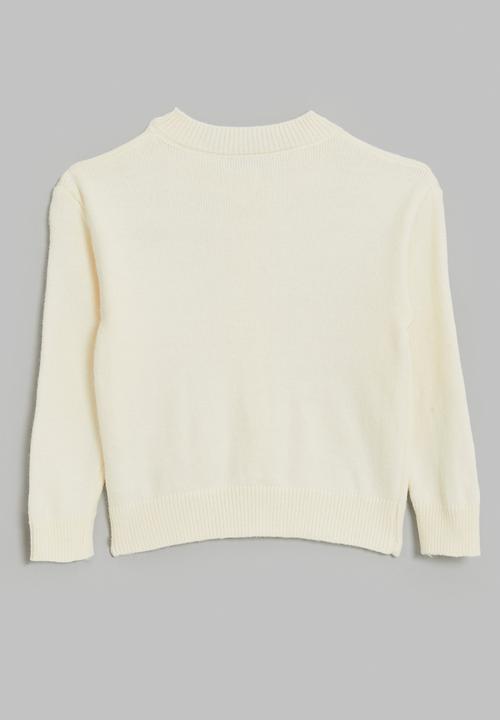 Pop Candy - High-neck cardigan - cream/pink