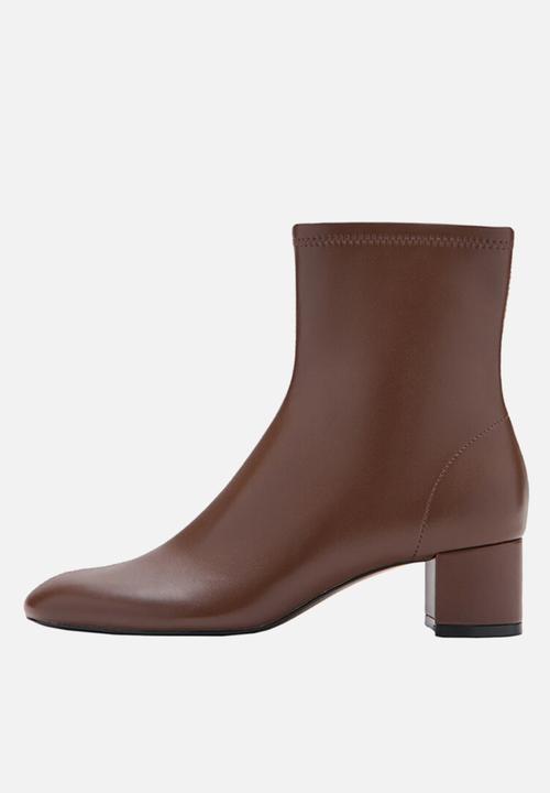 MANGO - Eril ankle boot - dark brown