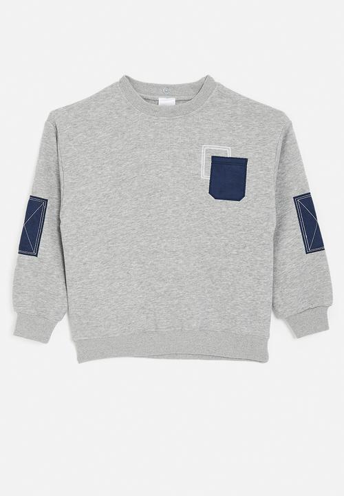 Pop Candy - Sweatshirt with detachable collar - grey