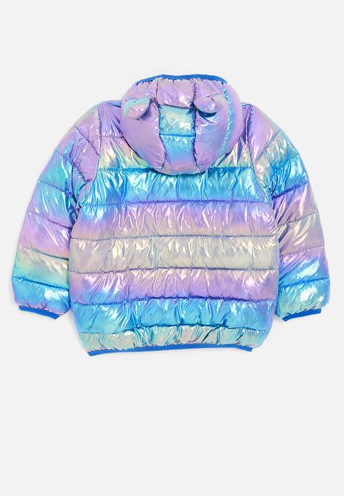 Pop Candy - Puffer with bear ears - translucent rainbow
