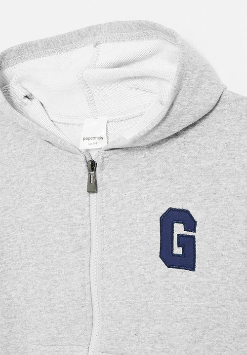 Pop Candy - Zip thru hoodie - cloud grey