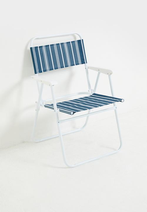 H&S - Folding Beach Chair - Blue