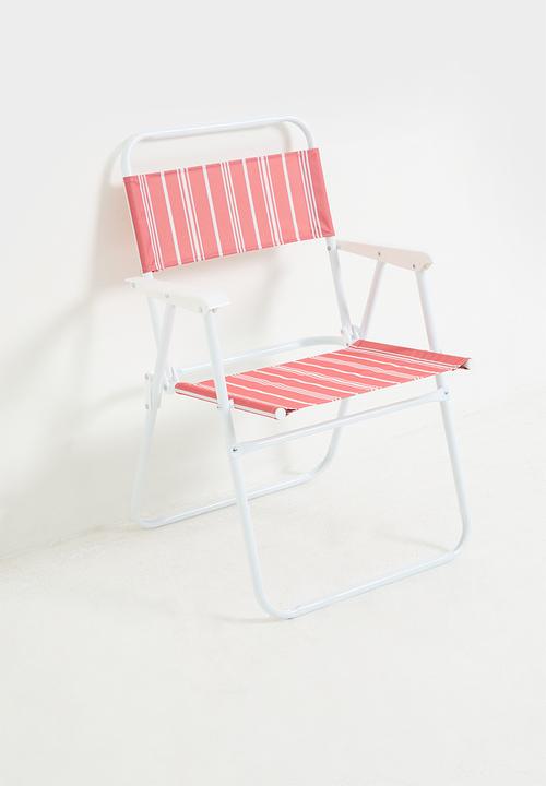 H&S - Folding Beach Chair - Coral