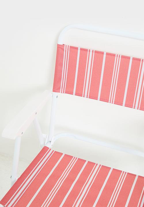 H&S - Folding Beach Chair - Coral